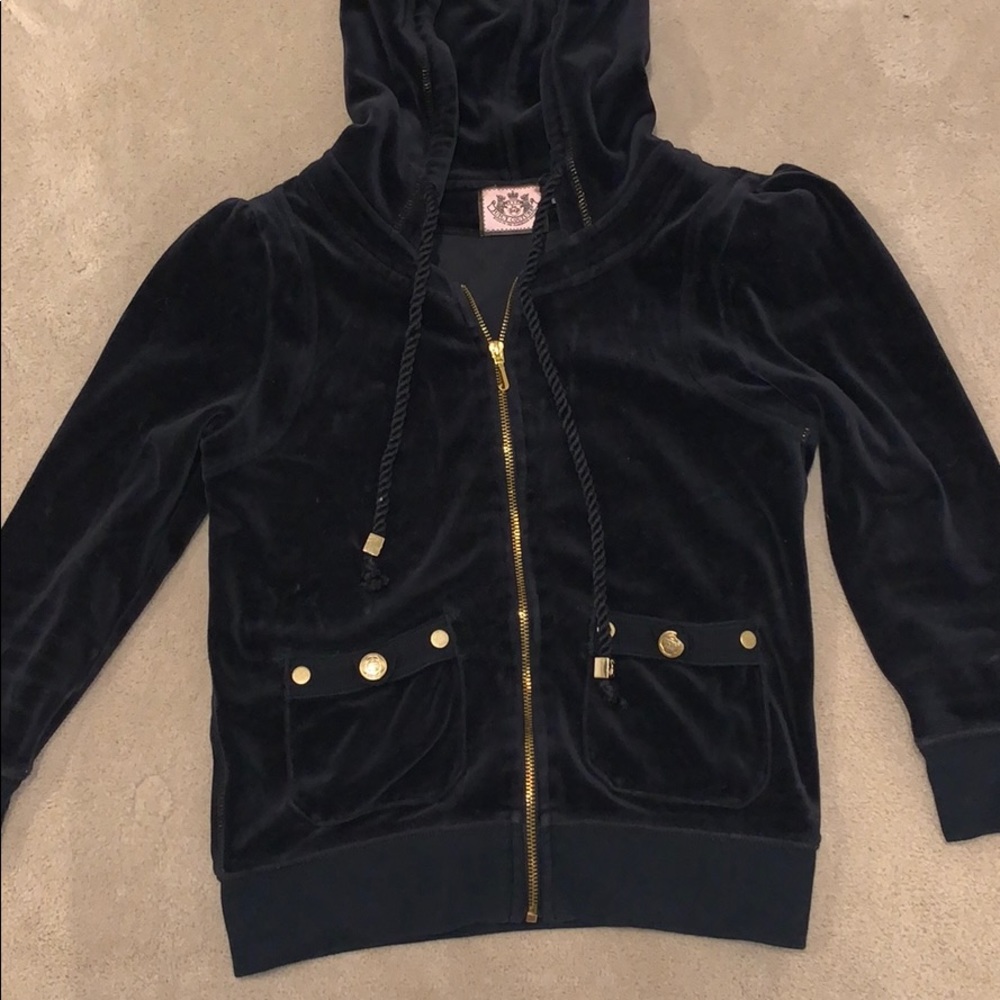 Vintage Juicy Black velvet sweatshirt